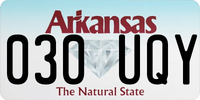 AR license plate 030UQY