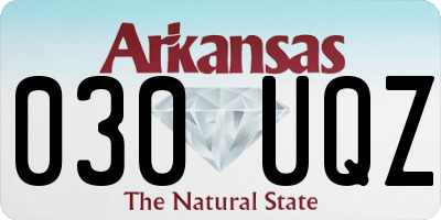 AR license plate 030UQZ