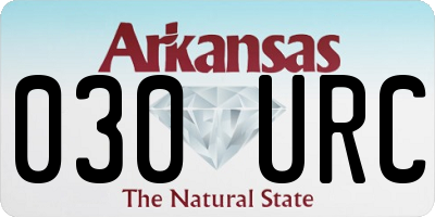 AR license plate 030URC