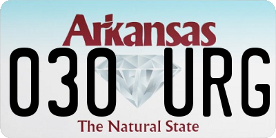 AR license plate 030URG