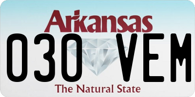 AR license plate 030VEM