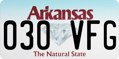 AR license plate 030VFG