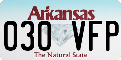 AR license plate 030VFP