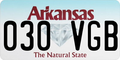 AR license plate 030VGB