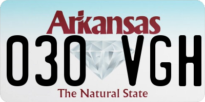AR license plate 030VGH