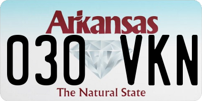 AR license plate 030VKN