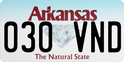 AR license plate 030VND
