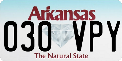 AR license plate 030VPY