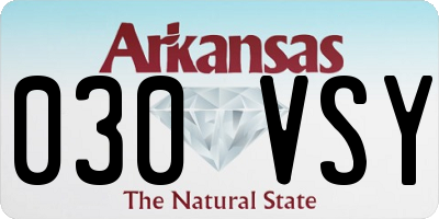 AR license plate 030VSY