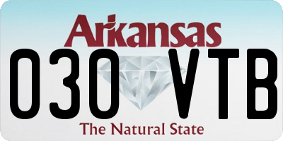 AR license plate 030VTB