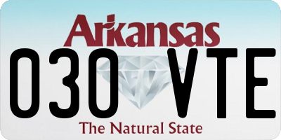 AR license plate 030VTE
