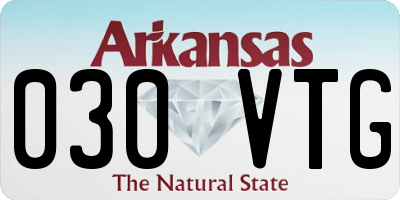 AR license plate 030VTG