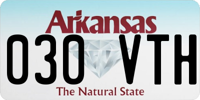 AR license plate 030VTH