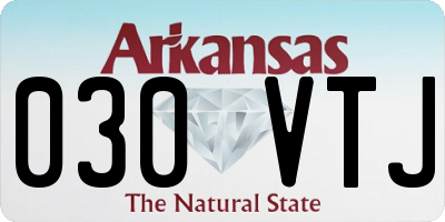 AR license plate 030VTJ