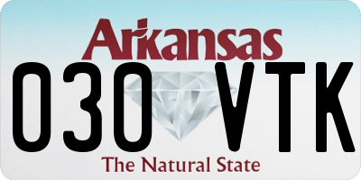 AR license plate 030VTK