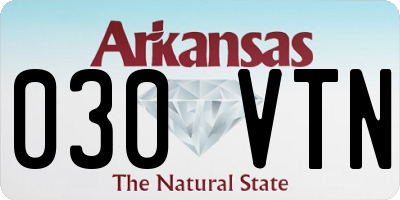 AR license plate 030VTN