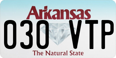 AR license plate 030VTP