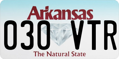 AR license plate 030VTR