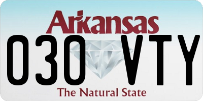 AR license plate 030VTY