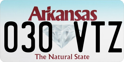 AR license plate 030VTZ