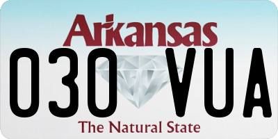 AR license plate 030VUA