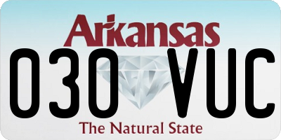 AR license plate 030VUC