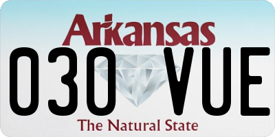 AR license plate 030VUE