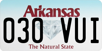 AR license plate 030VUI