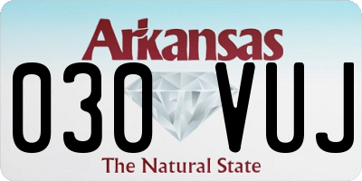 AR license plate 030VUJ