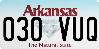 AR license plate 030VUQ