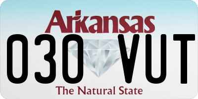 AR license plate 030VUT