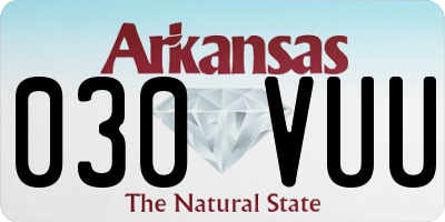 AR license plate 030VUU