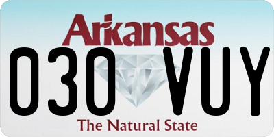 AR license plate 030VUY