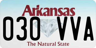 AR license plate 030VVA
