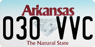 AR license plate 030VVC
