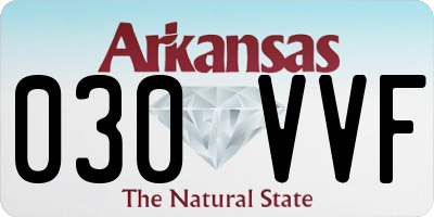 AR license plate 030VVF