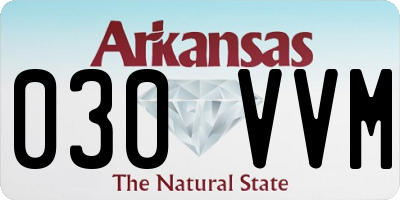 AR license plate 030VVM