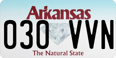 AR license plate 030VVN