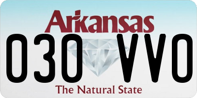 AR license plate 030VVO