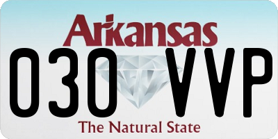 AR license plate 030VVP