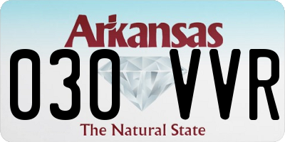AR license plate 030VVR