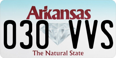AR license plate 030VVS