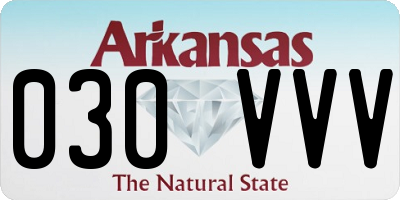 AR license plate 030VVV