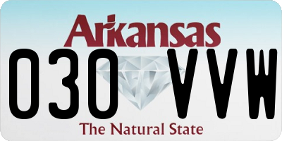 AR license plate 030VVW