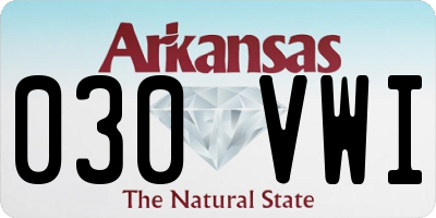 AR license plate 030VWI