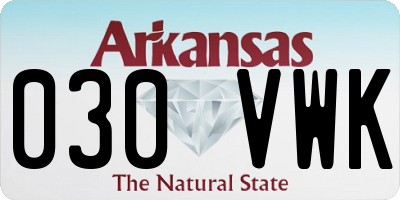 AR license plate 030VWK