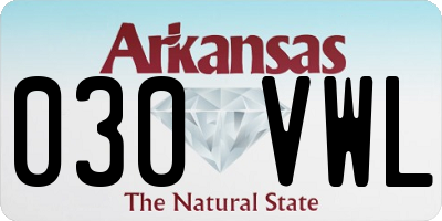 AR license plate 030VWL