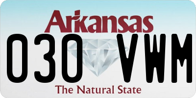AR license plate 030VWM