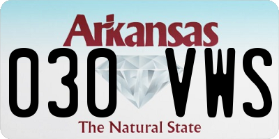 AR license plate 030VWS