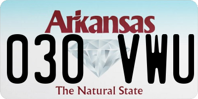 AR license plate 030VWU